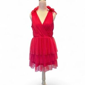 Storia Bright Pink Mini Dress